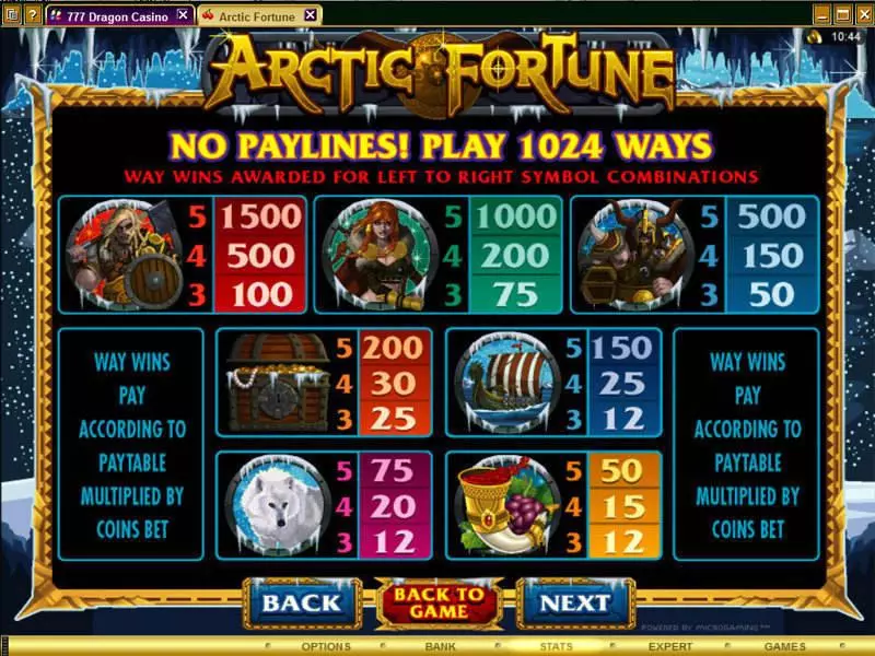 Arctic Fortune Microgaming 5 Reel 1024 Way