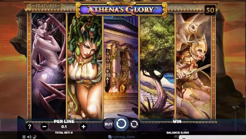 Athena's Glory Spinomenal 5 Reel 50 Line