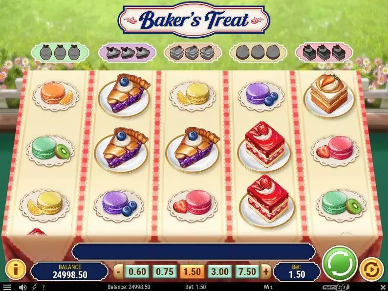 Baker's Treat Play'n GO 5 Reel 15 Line