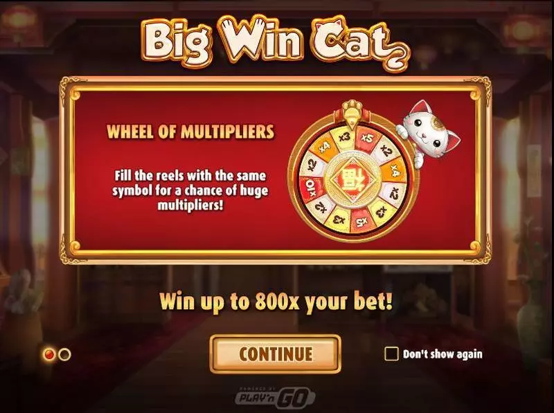 Big Win Cat  Play'n GO 3 Reel 5 Line