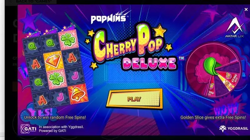 CherryPop Deluxe AvatarUX 5 Reel 33614 Ways