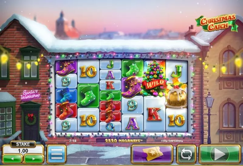 Christmas Catch Big Time Gaming 6 Reel 117649 Lines
