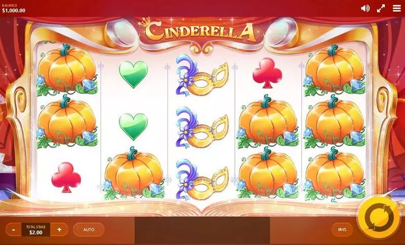 Cinderella Red Tiger Gaming 5 Reel 20 Line