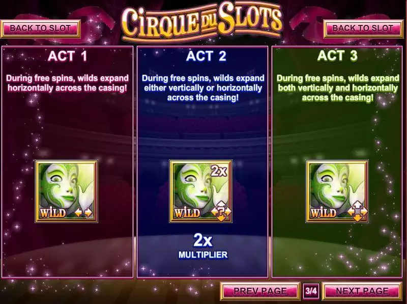 Cirque du Slots Rival 5 Reel 25 Line