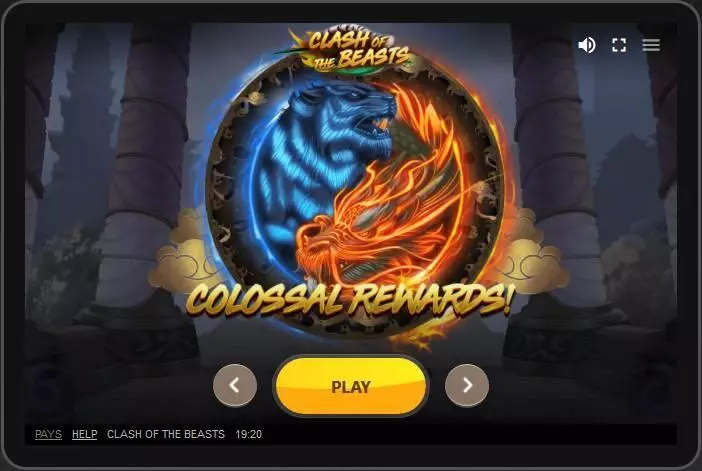 Clash of the Beasts Red Tiger Gaming 6 Reel 40 Line
