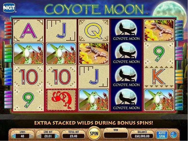 Coyote Moon IGT 5 Reel 40 Line