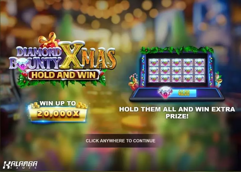 Diamond Bounty Xmas Hold and Win! Kalamba Games 5 Reel 