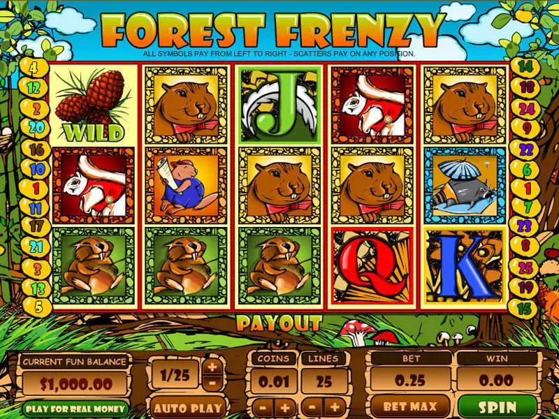 Forest Frenzy Topgame 5 Reel 25 Line