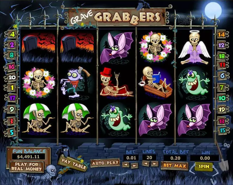 Grave Grabbers Topgame 5 Reel 20 Line