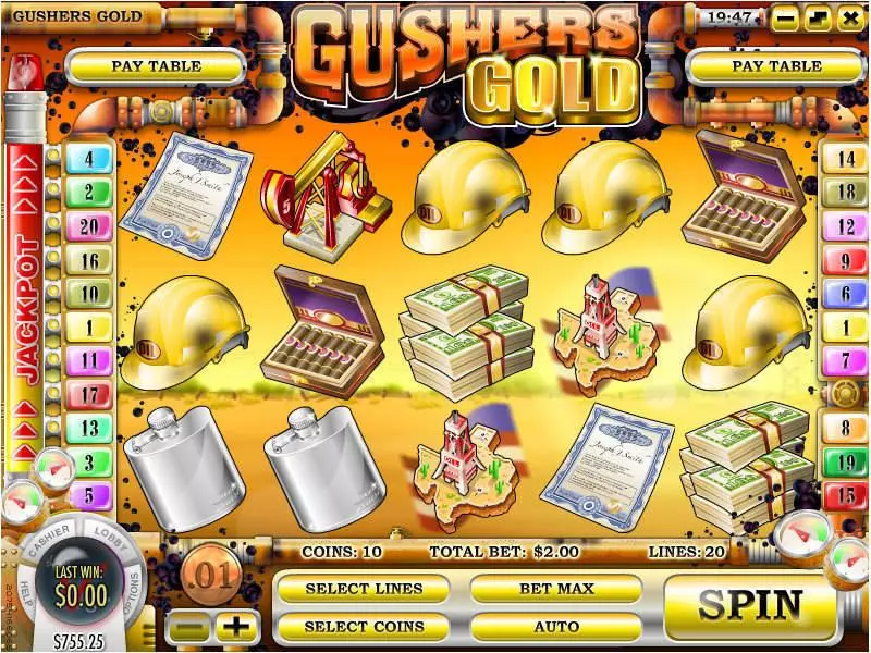 Gushers Gold Rival 5 Reel 20 Line