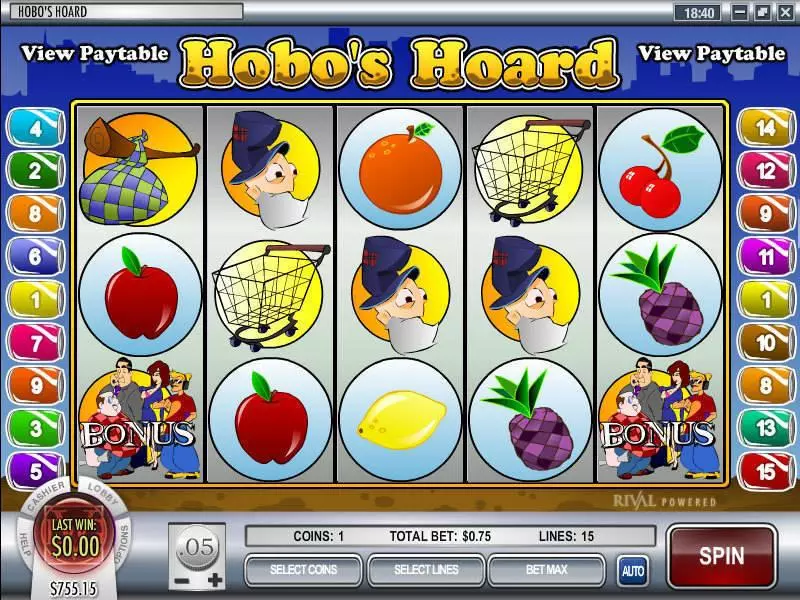 Hobo's Hoard Rival 5 Reel 15 Line