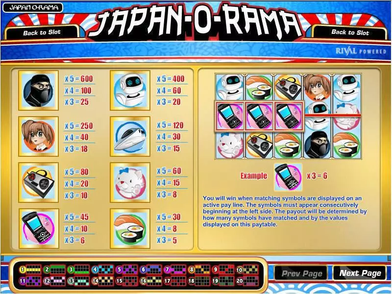 Japan-O-Rama Rival 5 Reel 20 Line