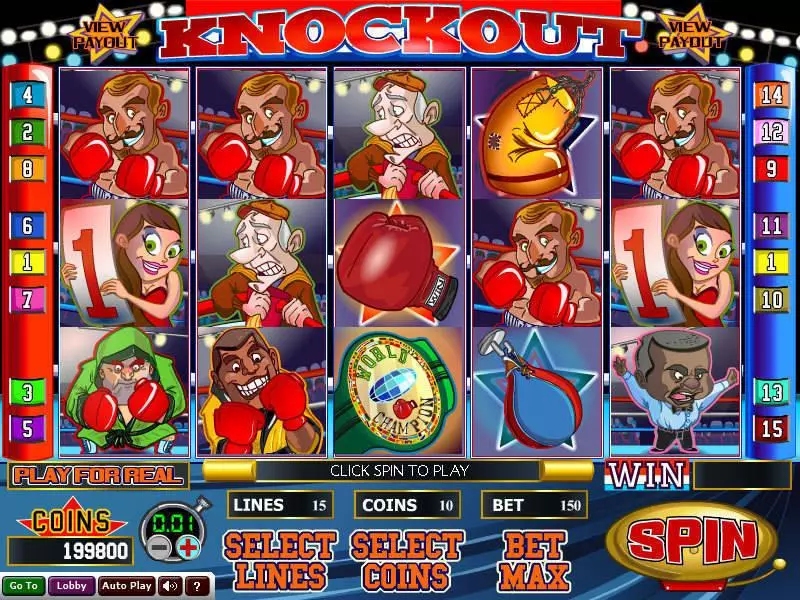 Knockout Wizard Gaming 5 Reel 15 Line