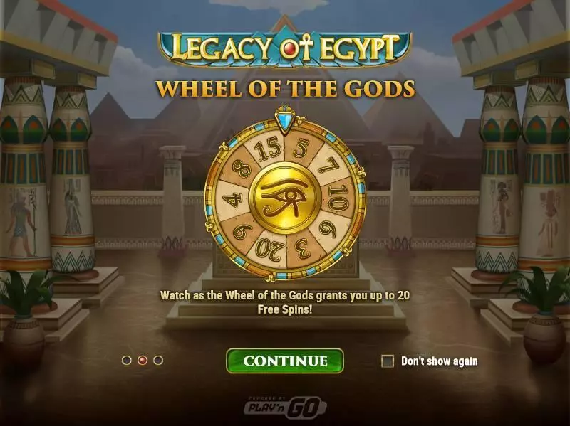 Legacy of Egypt Play'n GO 5 Reel 30 Line