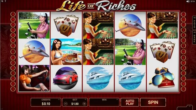 Life of Riches Microgaming 5 Reel 30 Line