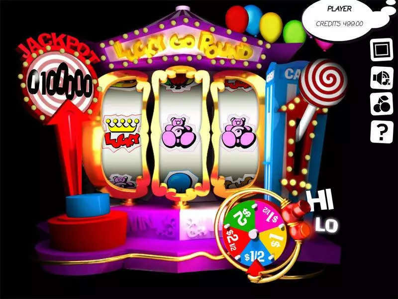 Lucky Go Round Slotland Software 3 Reel 1 Line