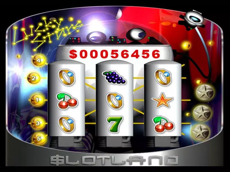 Lucky Stars Slotland Software 3 Reel 5 Line