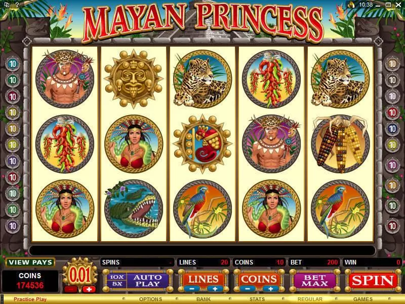 Mayan Princess Microgaming 5 Reel 20 Line