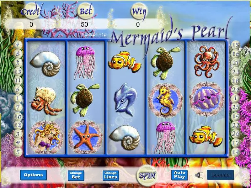 Mermaid Magic Player Preferred 5 Reel 25 Line