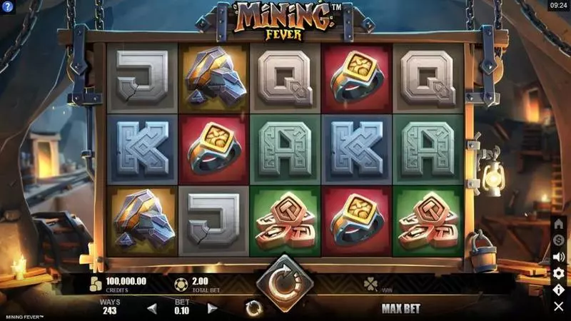 Mining Fever Microgaming 5 Reel 243 Line