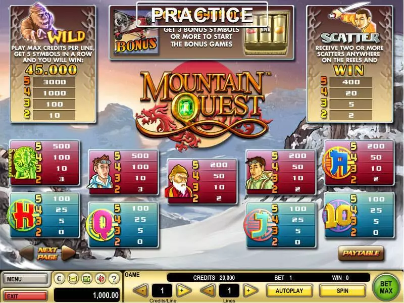 Mountain Quest GTECH 5 Reel 9 Line