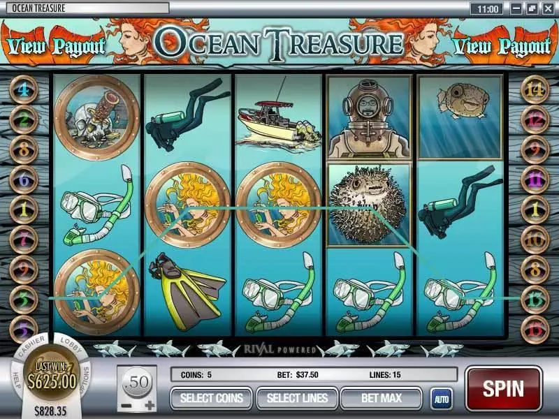 Ocean Treasure Rival 5 Reel 15 Line