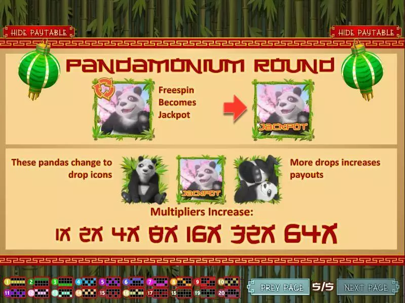 Panda Party Rival 5 Reel 20 Line
