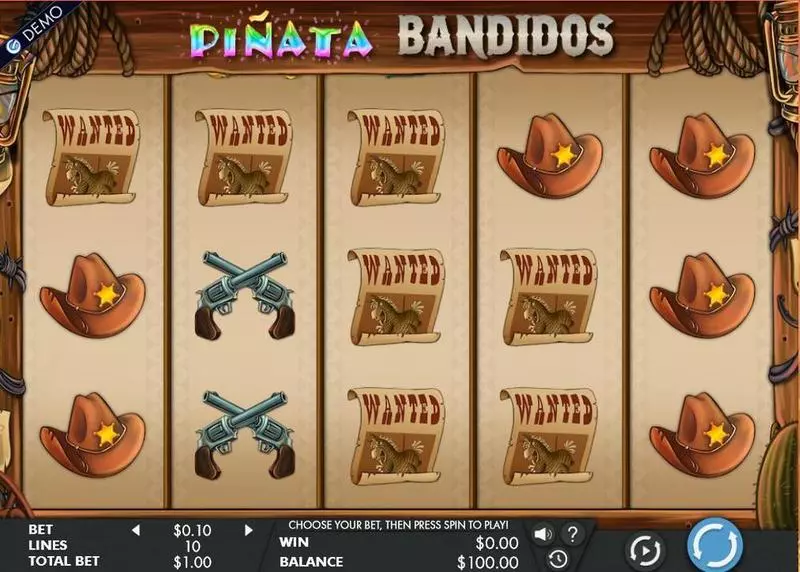 Pinata Bandidos Genesis 5 Reel 10 Line