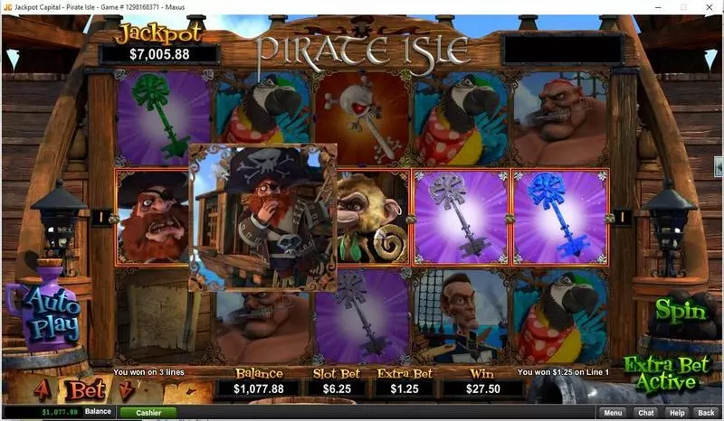 Pirate Isle - 3D RTG 5 Reel 25 Line