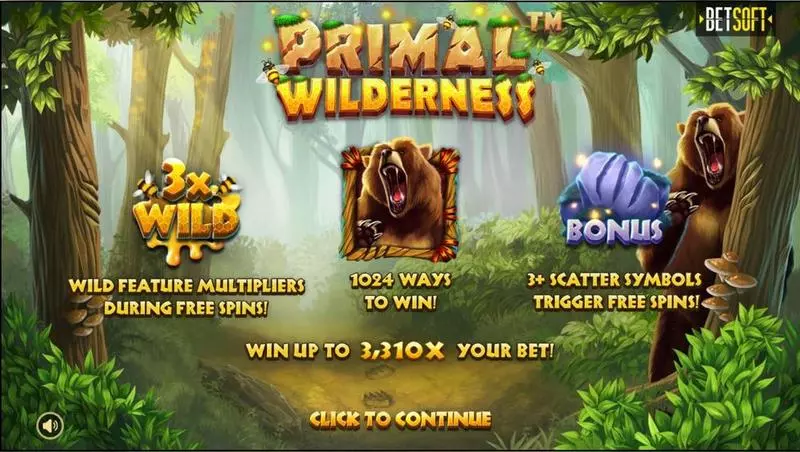 Primal Wilderness  BetSoft 5 Reel 1024 Way