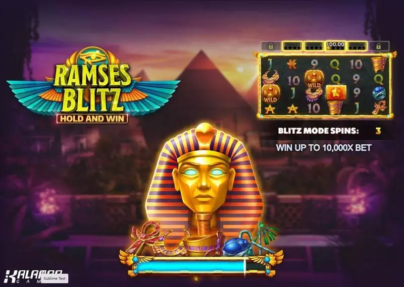 Ramses Blitz Hold and Win Kalamba Games 6 Reel 25 Line