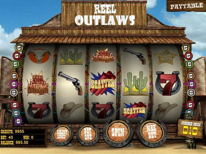 Reel Outlaws BetSoft 5 Reel 