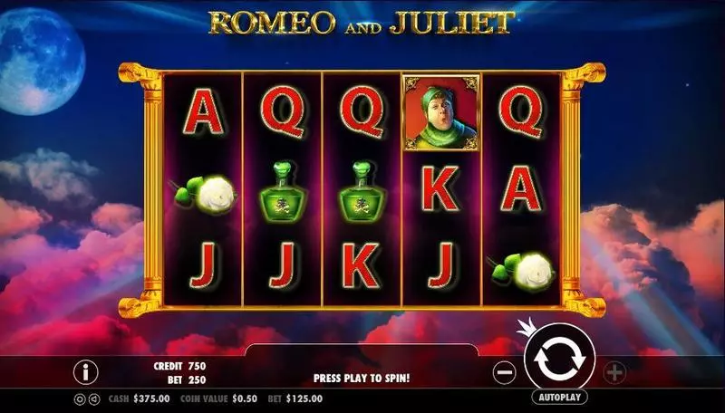 Romeo and Juliet Pragmatic Play 5 Reel 25 Line