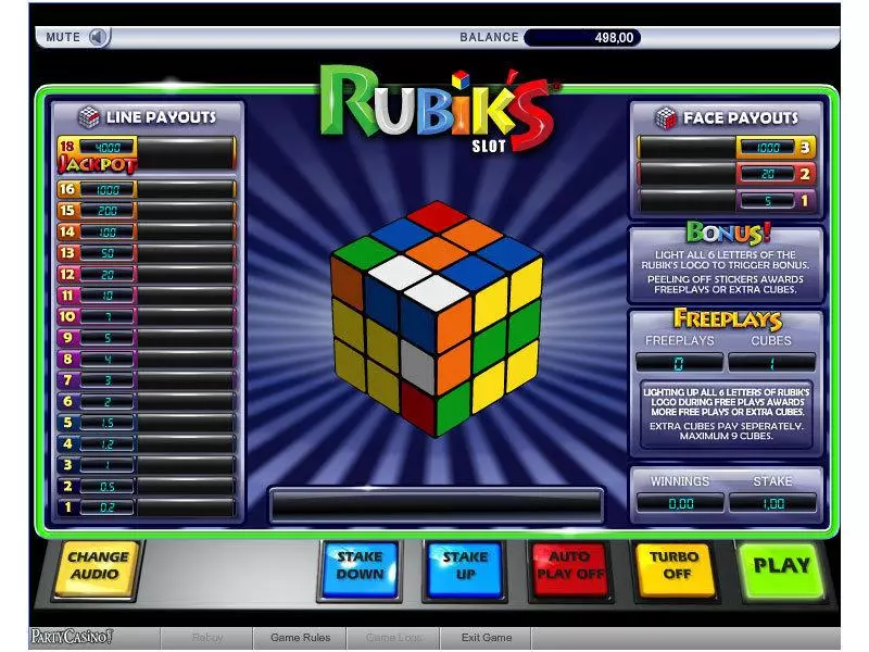 Rubiks bwin.party 0 Reel 3 Line