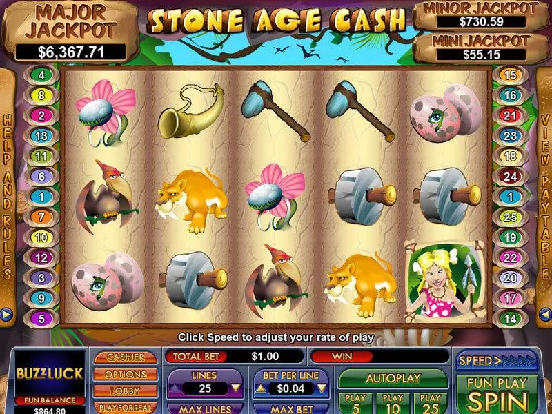 Stone Age Cash NuWorks 5 Reel 25 Line