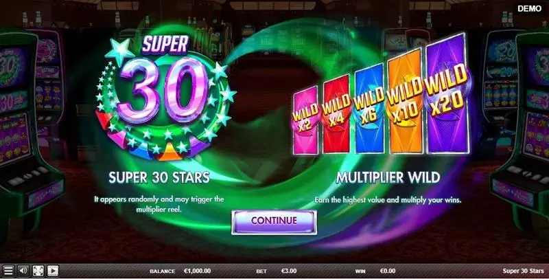 Super 30 Stars Red Rake Gaming 5 Reel 30 Line