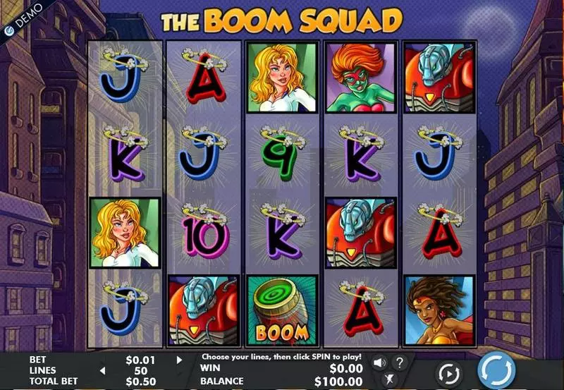 The Boom Squad Genesis 5 Reel 50 Line