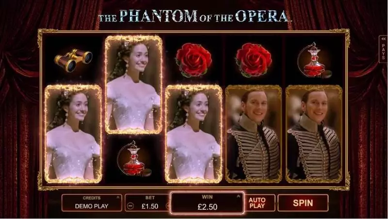 The Phantom of the Opera Microgaming 5 Reel 243 Line