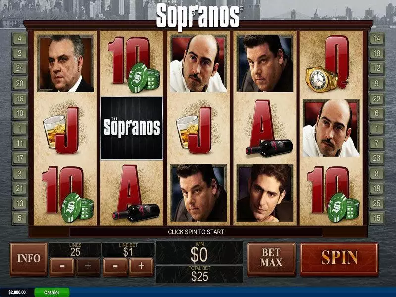 The Sopranos PlayTech 5 Reel 25 Line