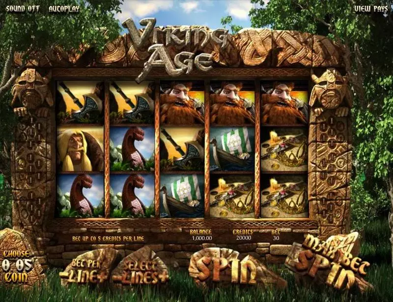 Viking Age BetSoft 5 Reel 30 Line