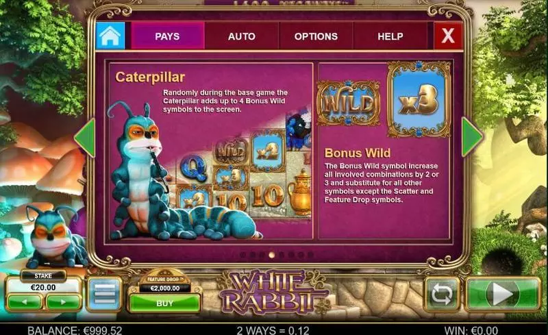 White Rabbit Big Time Gaming 5 Reel 248832 Way