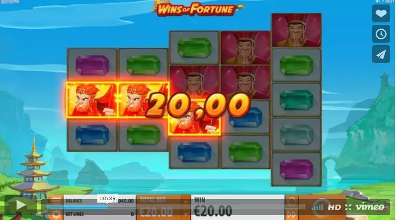 Wins of Fortune Quickspin 5 Reel 