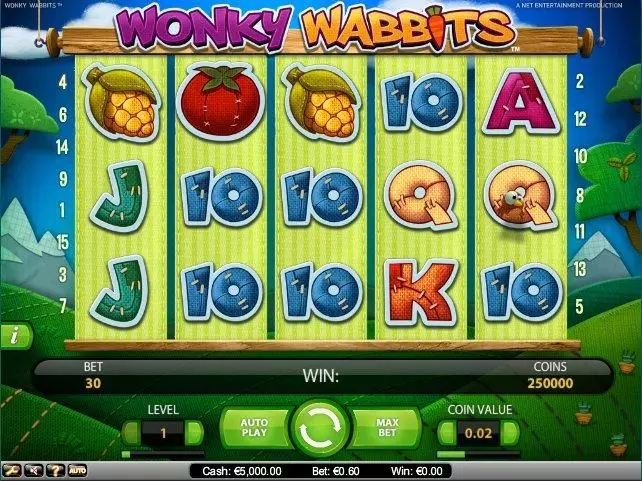 Wonky Wabbits NetEnt 5 Reel 15 Line